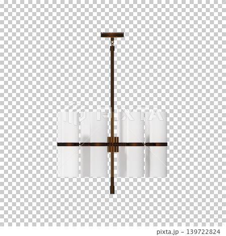 chandelier on the ceiling isolated on transparent background, hanging lamp, pendant light, 3D illustration, cg render chandelier on the ceiling isolated on transparent background, hanging lamp, pendant light, 3D illustration, cg render 139722824