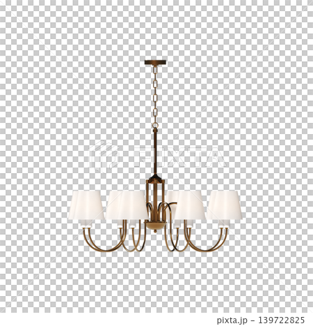 chandelier on the ceiling isolated on transparent background, hanging lamp, pendant light, 3D illustration, cg render chandelier on the ceiling isolated on transparent background, hanging lamp, pendant light, 3D illustration, cg render 139722825