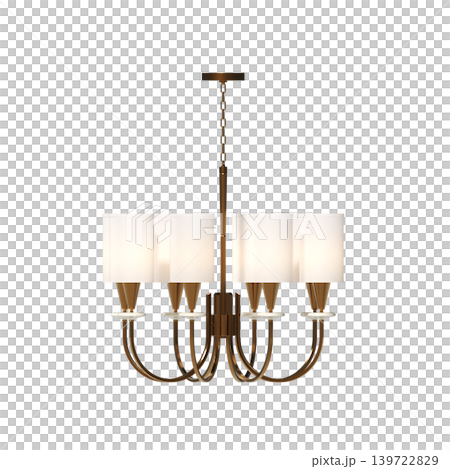 chandelier on the ceiling isolated on transparent background, hanging lamp, pendant light, 3D illustration, cg render chandelier on the ceiling isolated on transparent background, hanging lamp, pendant light, 3D illustration, cg render 139722829