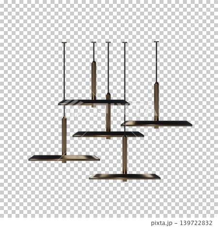 chandelier on the ceiling isolated on transparent background, hanging lamp, pendant light, 3D illustration, cg render chandelier on the ceiling isolated on transparent background, hanging lamp, pendant light, 3D illustration, cg render 139722832