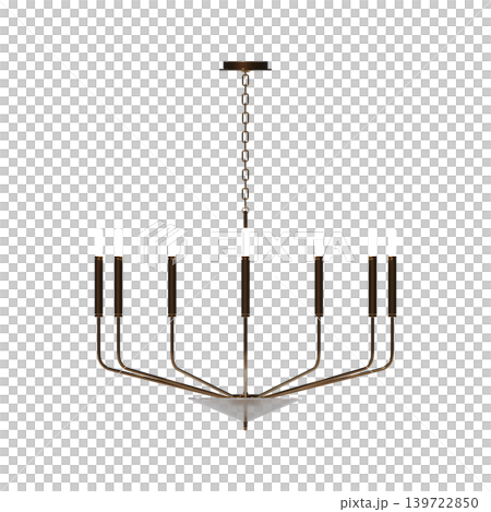 chandelier on the ceiling isolated on transparent background, hanging lamp, pendant light, 3D illustration, cg render chandelier on the ceiling isolated on transparent background, hanging lamp, pendant light, 3D illustration, cg render 139722850