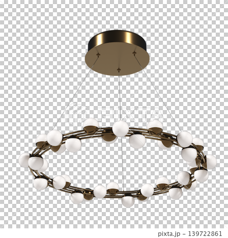 chandelier on the ceiling isolated on transparent background, hanging lamp, pendant light, 3D illustration, cg render chandelier on the ceiling isolated on transparent background, hanging lamp, pendant light, 3D illustration, cg render 139722861