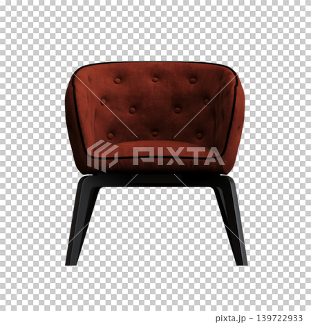 armchair isolate on a transparent background, comfortable furniture for home interior, 3D illustration, cg render armchair isolate on a transparent background, comfortable furniture for home interior, 3D illustration, cg render 139722933