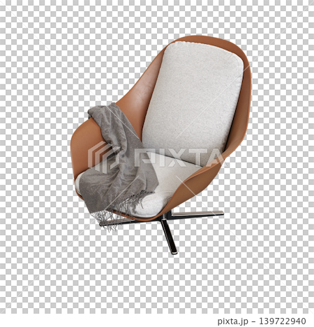 armchair isolate on a transparent background, comfortable furniture for home interior, 3D illustration, cg render armchair isolate on a transparent background, comfortable furniture for home interior, 3D illustration, cg render 139722940