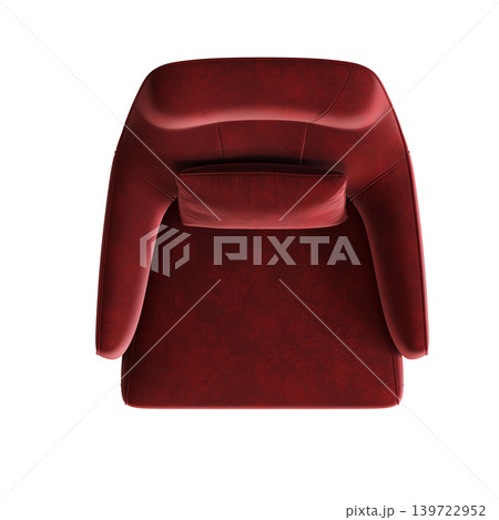 armchair isolate on a transparent background, comfortable furniture for home interior, 3D illustration, cg render armchair isolate on a transparent background, comfortable furniture for home interior, 3D illustration, cg render 139722952