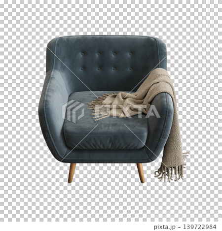 armchair isolate on a transparent background, comfortable furniture for home interior, 3D illustration, cg render armchair isolate on a transparent background, comfortable furniture for home interior, 3D illustration, cg render 139722984