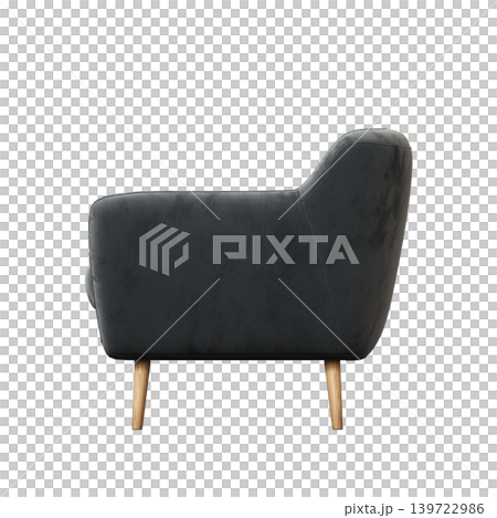 armchair isolate on a transparent background, comfortable furniture for home interior, 3D illustration, cg render armchair isolate on a transparent background, comfortable furniture for home interior, 3D illustration, cg render 139722986