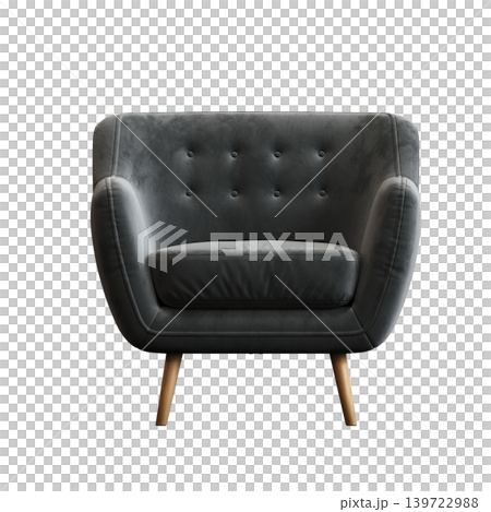 armchair isolate on a transparent background, comfortable furniture for home interior, 3D illustration, cg render armchair isolate on a transparent background, comfortable furniture for home interior, 3D illustration, cg render 139722988