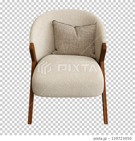armchair isolate on a transparent background, comfortable furniture for home interior, 3D illustration, cg render armchair isolate on a transparent background, comfortable furniture for home interior, 3D illustration, cg render 139723050