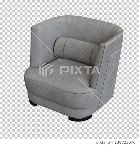armchair isolate on a transparent background, comfortable furniture for home interior, 3D illustration, cg render armchair isolate on a transparent background, comfortable furniture for home interior, 3D illustration, cg render 139723070