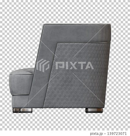 armchair isolate on a transparent background, comfortable furniture for home interior, 3D illustration, cg render armchair isolate on a transparent background, comfortable furniture for home interior, 3D illustration, cg render 139723071