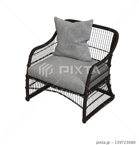 armchair isolate on a transparent background, comfortable furniture for home interior, 3D illustration, cg render armchair isolate on a transparent background, comfortable furniture for home interior, 3D illustration, cg render 139723080