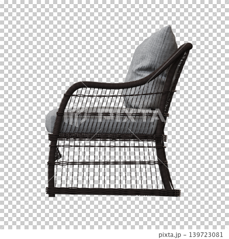 armchair isolate on a transparent background, comfortable furniture for home interior, 3D illustration, cg render armchair isolate on a transparent background, comfortable furniture for home interior, 3D illustration, cg render 139723081