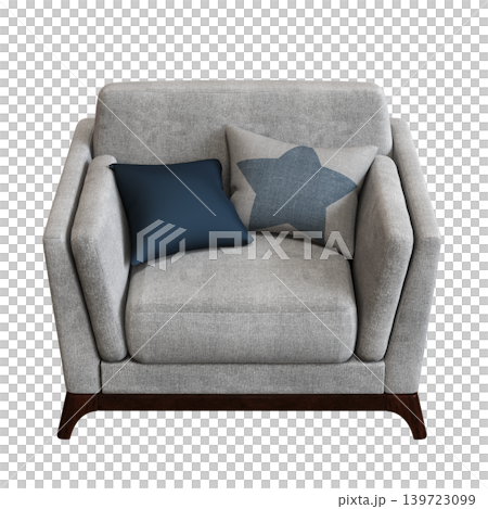 armchair isolate on a transparent background, comfortable furniture for home interior, 3D illustration, cg render armchair isolate on a transparent background, comfortable furniture for home interior, 3D illustration, cg render 139723099