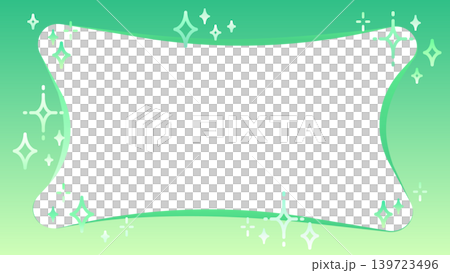 Cute and sparkly green frame, 16:9 aspect ratio. Cute and sparkly green frame, 16:9 aspect ratio. 139723496