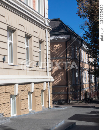 Urban Street with Historic Buildings 139725420