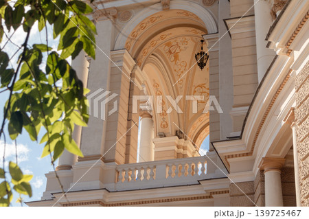 Elegant Classical Architecture with Greenery 139725467