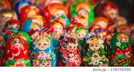 Colorful Russian Nesting Dolls The Market 139726568