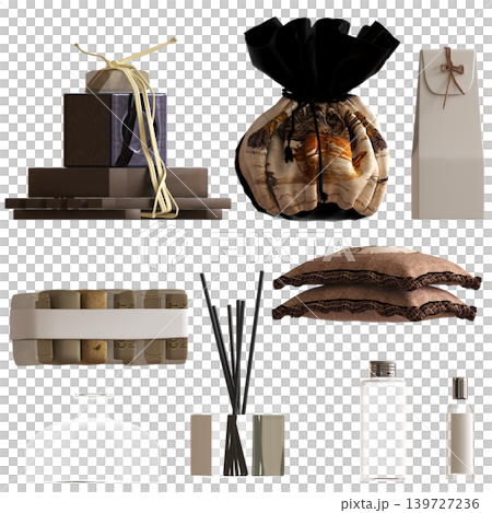 Bathroom accessories isolated on transparent background, bidet, 3D illustration, cg render Bathroom accessories isolated on transparent background, bidet, 3D illustration, cg render 139727236