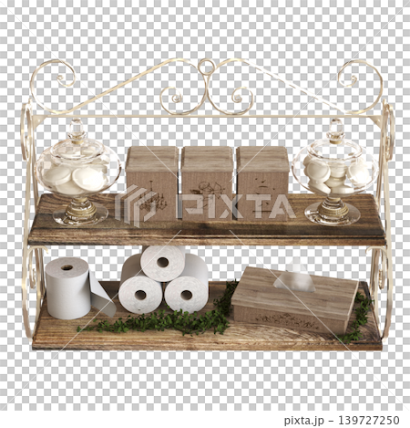 Bathroom accessories isolated on transparent background, bidet, 3D illustration, cg render Bathroom accessories isolated on transparent background, bidet, 3D illustration, cg render 139727250