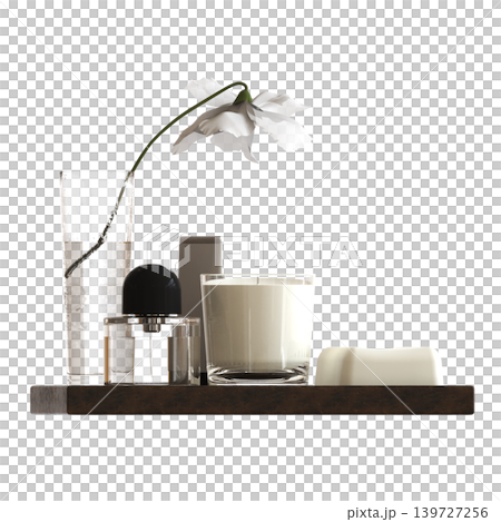 Bathroom accessories isolated on transparent background, bidet, 3D illustration, cg render Bathroom accessories isolated on transparent background, bidet, 3D illustration, cg render 139727256