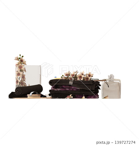 Bathroom accessories isolated on transparent background, bidet, 3D illustration, cg render Bathroom accessories isolated on transparent background, bidet, 3D illustration, cg render 139727274