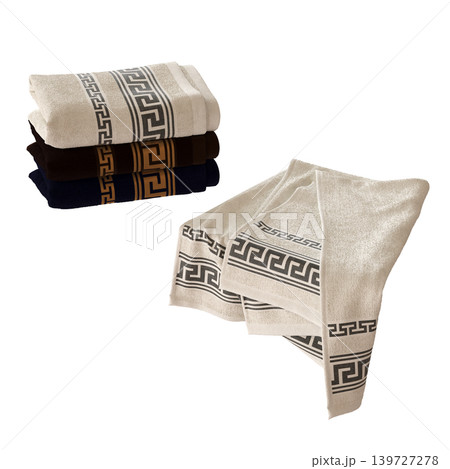 Bathroom accessories isolated on transparent background, bidet, 3D illustration, cg render 139727278