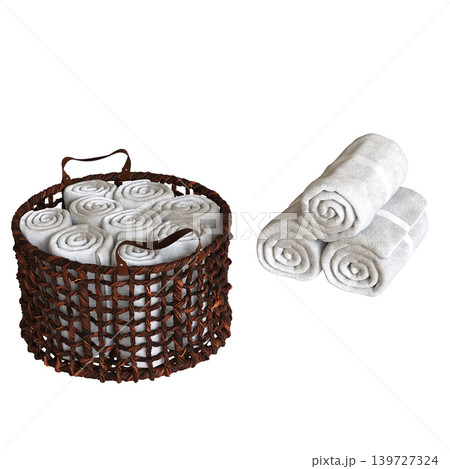 Bathroom accessories isolated on transparent background, bidet, 3D illustration, cg render Bathroom accessories isolated on transparent background, bidet, 3D illustration, cg render 139727324