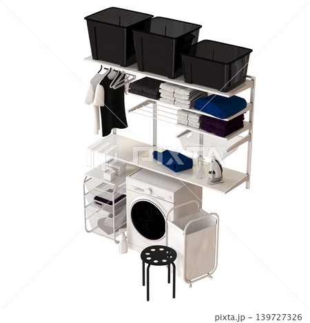 Bathroom accessories isolated on transparent background, bidet, 3D illustration, cg render Bathroom accessories isolated on transparent background, bidet, 3D illustration, cg render 139727326
