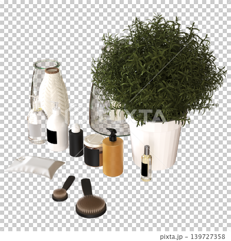 Bathroom accessories isolated on transparent background, bidet, 3D illustration, cg render Bathroom accessories isolated on transparent background, bidet, 3D illustration, cg render 139727358