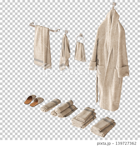 Bathroom accessories isolated on transparent background, bidet, 3D illustration, cg render Bathroom accessories isolated on transparent background, bidet, 3D illustration, cg render 139727362