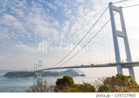 冬の瀬戸内 愛媛県今治市 来島海峡大橋 冬の瀬戸内 愛媛県今治市 来島海峡大橋 139727968