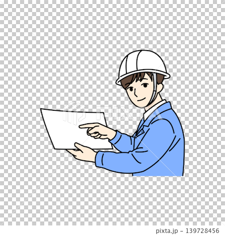 作業員 書類 確認 報告 チェック ビジネス イラスト 作業員 書類 確認 報告 チェック ビジネス イラスト 139728456
