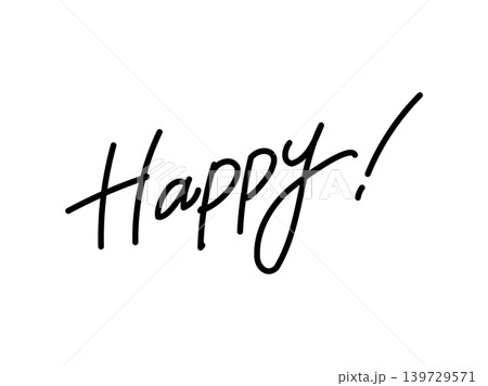 手書き文字_Happy 手書き文字_Happy 139729571