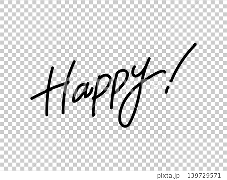 手書き文字_Happy 手書き文字_Happy 139729571
