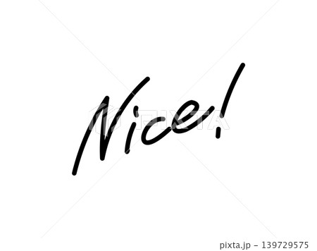 手書き文字_Nice 手書き文字_Nice 139729575