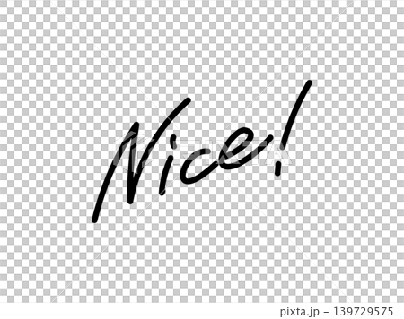 手書き文字_Nice 手書き文字_Nice 139729575