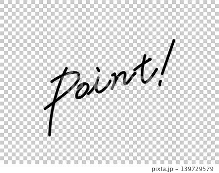 手書き文字_Point 手書き文字_Point 139729579