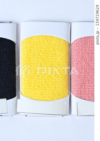 sample shade of pastel color fabric textile of clothing industry sample shade of pastel color fabric textile of clothing industry 139729629