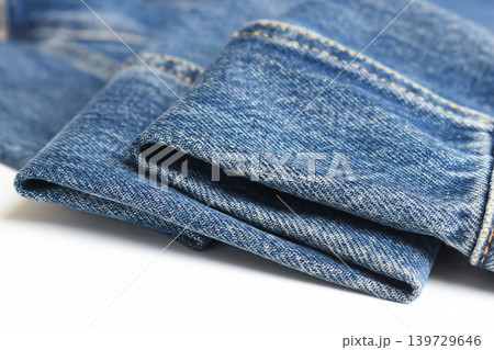 blue denim texture isolated on white background, jean fashion style blue denim texture isolated on white background, jean fashion style 139729646
