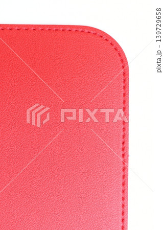 shiny red leather texture isolated on white background shiny red leather texture isolated on white background 139729658