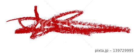 red pencil strokes isolated on transparent background 139729995