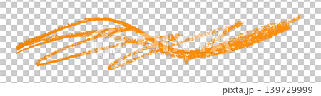 orange pencil strokes isolated on transparent background orange pencil strokes isolated on transparent background 139729999