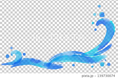 日式波浪插畫背景,筆刷水彩風格 | 青海波風格筆刷紋理素材 日式波浪插畫背景,筆刷水彩風格 | 青海波風格筆刷紋理素材 139730074