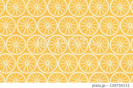 柑橘類の線画のパターン(ホワイト×オレンジ) 柑橘類の線画のパターン(ホワイト×オレンジ) 139730131