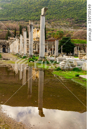 Ruins of Roman Commercial Agora in Ephesus, Turkey Ruins of Roman Commercial Agora in Ephesus, Turkey 139730149