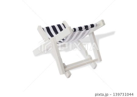 Lounge chair ready for use at the beach setting, PNG Lounge chair ready for use at the beach setting, PNG 139731044