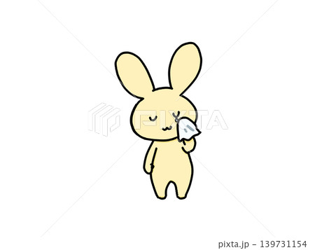 涙を拭くうさぎ 涙を拭くうさぎ 139731154