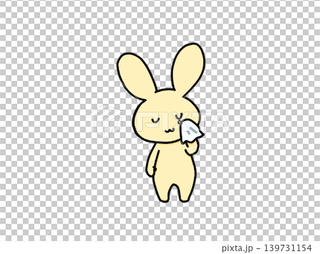 涙を拭くうさぎ 涙を拭くうさぎ 139731154