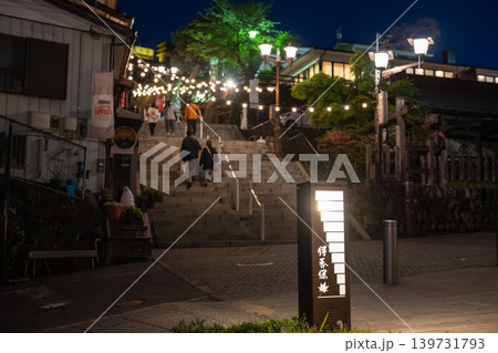 伊香保温泉 石段街の夜景 伊香保温泉 石段街の夜景 139731793